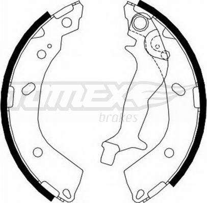 TOMEX brakes TX 23-10 - Комплект гальм, барабанний механізм autocars.com.ua