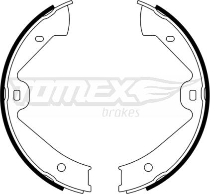 TOMEX brakes TX 23-11 - Комплект гальм, барабанний механізм autocars.com.ua