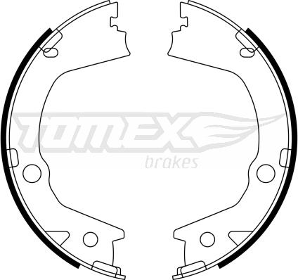 TOMEX brakes TX 23-16 - Комплект гальм, барабанний механізм autocars.com.ua