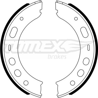 TOMEX brakes TX 23-17 - Комплект тормозных колодок, барабанные autodnr.net
