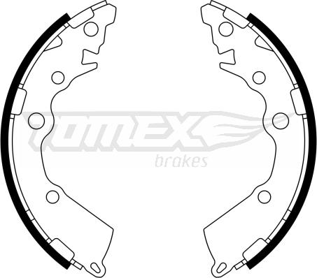 TOMEX brakes TX 23-18 - Комплект гальм, барабанний механізм autocars.com.ua
