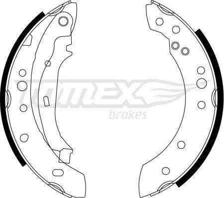 TOMEX brakes TX 23-23 - Комплект гальм, барабанний механізм autocars.com.ua