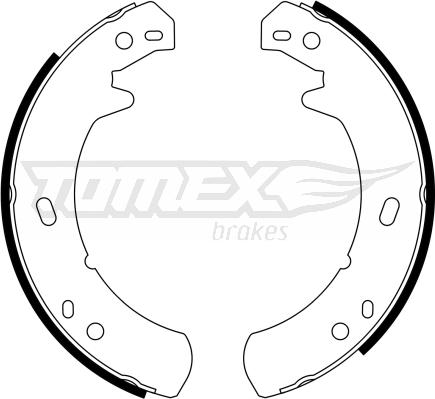 TOMEX brakes TX 23-24 - Комплект гальм, барабанний механізм autocars.com.ua