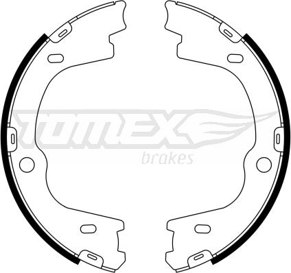 TOMEX brakes TX 23-27 - Комплект тормозных колодок, барабанные autodnr.net