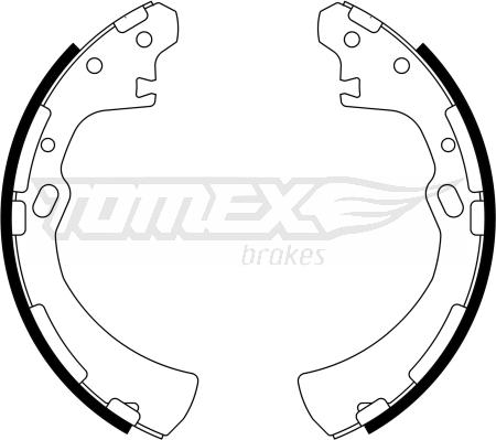 TOMEX brakes TX 23-31 - Комплект гальм, барабанний механізм autocars.com.ua