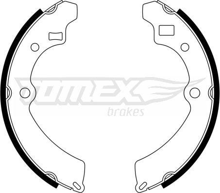 TOMEX brakes TX 23-32 - Комплект гальм, барабанний механізм autocars.com.ua