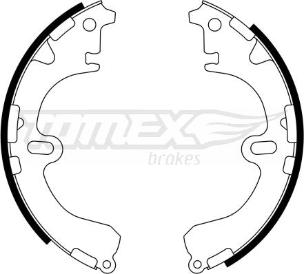 TOMEX brakes TX 23-34 - Комплект гальм, барабанний механізм autocars.com.ua
