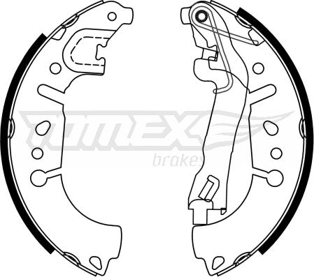TOMEX brakes TX 23-37 - Комплект гальм, барабанний механізм autocars.com.ua