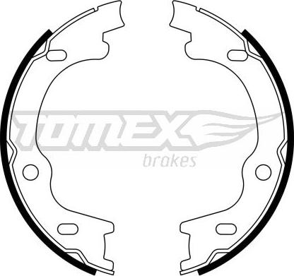 TOMEX brakes TX 23-38 - Комплект гальм, барабанний механізм autocars.com.ua