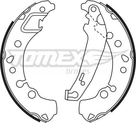 TOMEX brakes TX 23-45 - Комплект гальм, барабанний механізм autocars.com.ua