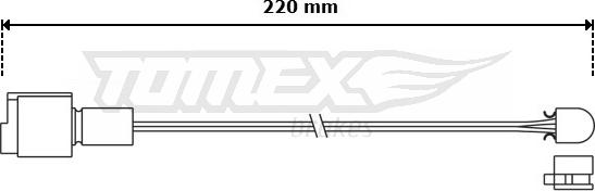 TOMEX brakes TX 30-03 - Сигналізатор, знос гальмівних колодок autocars.com.ua