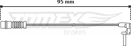 TOMEX brakes TX 30-06 - Сигналізатор, знос гальмівних колодок autocars.com.ua