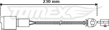 TOMEX brakes TX 30-28 - Сигнализатор, износ тормозных колодок autodnr.net