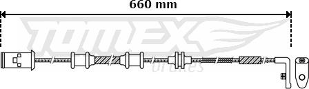 TOMEX brakes TX 30-36 - Сигналізатор, знос гальмівних колодок autocars.com.ua