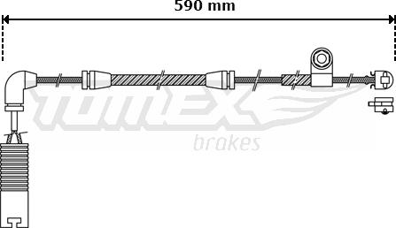 TOMEX brakes TX 30-37 - Сигналізатор, знос гальмівних колодок autocars.com.ua