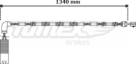 TOMEX brakes TX 30-38 - Сигналізатор, знос гальмівних колодок autocars.com.ua