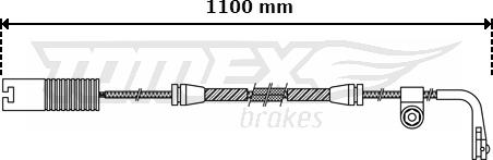 TOMEX brakes TX 30-44 - Сигналізатор, знос гальмівних колодок autocars.com.ua