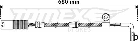 TOMEX brakes TX 30-46 - Сигналізатор, знос гальмівних колодок autocars.com.ua