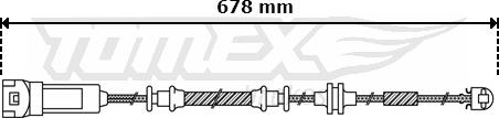 TOMEX brakes TX 30-48 - Сигналізатор, знос гальмівних колодок autocars.com.ua