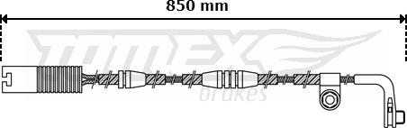 TOMEX brakes TX 30-49 - Сигнализатор, износ тормозных колодок autodnr.net