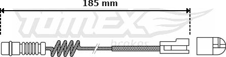 TOMEX brakes TX 30-54 - Сигналізатор, знос гальмівних колодок autocars.com.ua