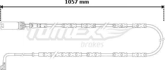 TOMEX brakes TX 30-57 - Сигналізатор, знос гальмівних колодок autocars.com.ua