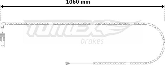 TOMEX brakes TX 30-60 - Сигнализатор, износ тормозных колодок autodnr.net