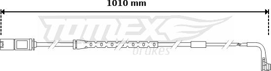 TOMEX brakes TX 30-62 - Сигналізатор, знос гальмівних колодок autocars.com.ua