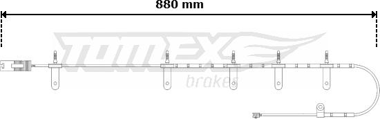 TOMEX brakes TX 30-63 - Сигналізатор, знос гальмівних колодок autocars.com.ua
