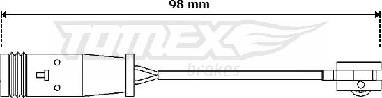 TOMEX brakes TX 30-64 - Сигналізатор, знос гальмівних колодок autocars.com.ua