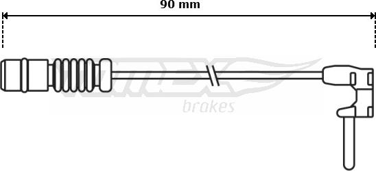 TOMEX brakes TX 30-65 - Сигналізатор, знос гальмівних колодок autocars.com.ua