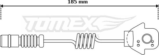 TOMEX brakes TX 30-73 - Сигналізатор, знос гальмівних колодок autocars.com.ua