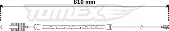 TOMEX brakes TX 30-77 - Сигналізатор, знос гальмівних колодок autocars.com.ua