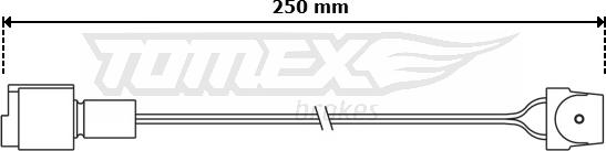 TOMEX brakes TX 30-84 - Сигналізатор, знос гальмівних колодок autocars.com.ua