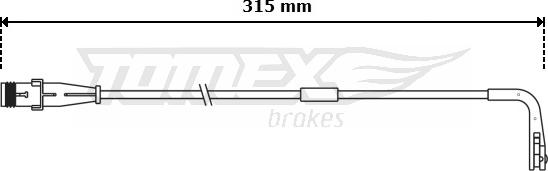 TOMEX brakes TX 30-94 - Сигналізатор, знос гальмівних колодок autocars.com.ua