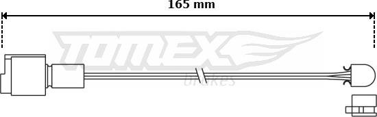 TOMEX brakes TX 30-95 - Сигналізатор, знос гальмівних колодок autocars.com.ua