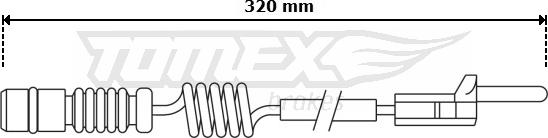 TOMEX brakes TX 30-97 - Сигнализатор, износ тормозных колодок autodnr.net