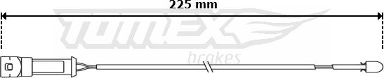 TOMEX brakes TX 30-98 - Сигнализатор, износ тормозных колодок autodnr.net