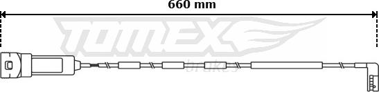 TOMEX brakes TX 31-03 - Сигналізатор, знос гальмівних колодок autocars.com.ua