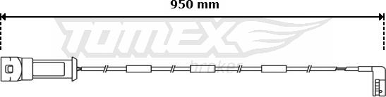 TOMEX brakes TX 31-06 - Сигнализатор, износ тормозных колодок autodnr.net