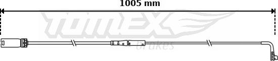 TOMEX brakes TX 31-07 - Сигнализатор, износ тормозных колодок autodnr.net