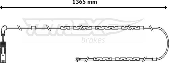 TOMEX brakes TX 31-10 - Сигналізатор, знос гальмівних колодок autocars.com.ua