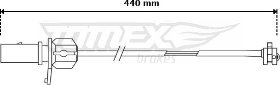 TOMEX brakes TX 31-12 - Сигналізатор, знос гальмівних колодок autocars.com.ua