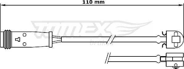 TOMEX brakes TX 31-17 - Сигнализатор, износ тормозных колодок autodnr.net
