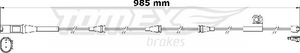 TOMEX brakes TX 31-20 - Сигналізатор, знос гальмівних колодок autocars.com.ua