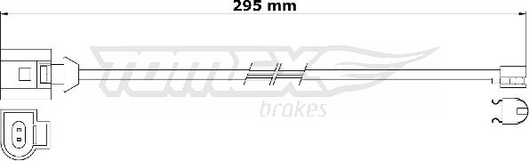 TOMEX brakes TX 31-24 - Сигналізатор, знос гальмівних колодок autocars.com.ua