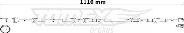 TOMEX brakes TX 31-27 - Сигналізатор, знос гальмівних колодок autocars.com.ua