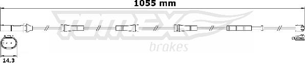 TOMEX brakes TX 31-31 - Сигналізатор, знос гальмівних колодок autocars.com.ua