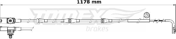 TOMEX brakes TX 31-32 - Сигнализатор, износ тормозных колодок autodnr.net