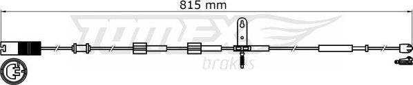 TOMEX brakes TX 31-37 - Сигналізатор, знос гальмівних колодок autocars.com.ua